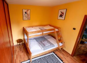 Posteľ alebo postele v izbe v ubytovaní Apartman Orlie Pierko - Tatranska Lomnica