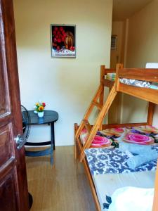 Bunk bed o mga bunk bed sa kuwarto sa Aquing's Place