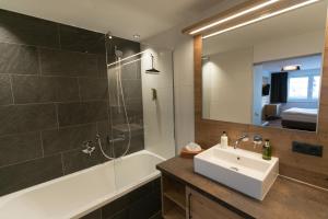 Koupelna v ubytování Suites Nauders by mein Almhof Superior