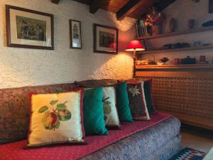 Zona d'estar a Appartement Hameau des Pistes - Ski-in and Ski-out