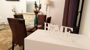 Posezení v ubytování Apartament Fluturaș de Stâncă Comarnic