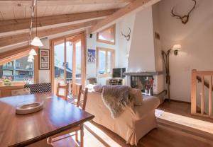 Posezení v ubytování Chalet Luna