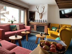 Posezení v ubytování Hotel Bünda Davos