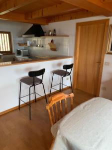Kjøkken eller kjøkkenkrok på Cavalese luxury mountain and sky