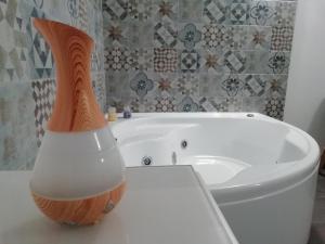 A bathroom at La Suite al Vaticano