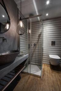 Koupelna v ubytování Kentrikon Hotel