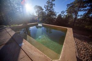 Bazén v ubytování Cabaña Lujo con Alberca Climatizada Vistas al Bosque de Mazamitla nebo v jeho okolí