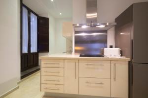 A kitchen or kitchenette at Apartamentos Palacio de los Jerónimos