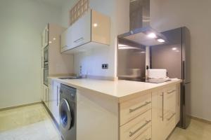 A kitchen or kitchenette at Apartamentos Palacio de los Jerónimos