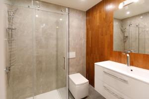 Koupelna v ubytování Apartamenty Vilda