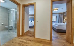 Posteľ alebo postele v izbe v ubytovaní Residenz Der Wieshofer