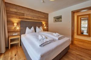 Posteľ alebo postele v izbe v ubytovaní Residenz Der Wieshofer