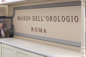 a sign for the museum ofociology of roma at La Maison Dell'Orologio in Rome