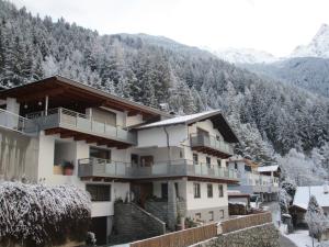 オエッツにあるHaus Stefanの雪山のホテル