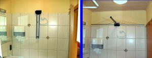 Ein Badezimmer in der Unterkunft Järgen Ferienappartements