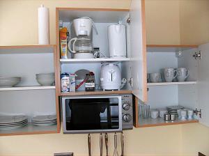 Küche/Küchenzeile in der Unterkunft Järgen Ferienappartements