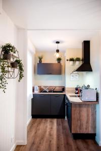 Una cocina o zona de cocina en Chic & Cosy Appartement avec Terrasse, Parking Privatif