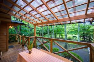 حديقة خارج Yufuin Tsukahara Kogen Sanso Donguri
