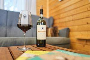 Nápoje v ubytovaní Camping Dreiländereck Blockhütten & Apartments
