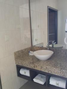 Koupelna v ubytování Hotel Jiménez Plaza