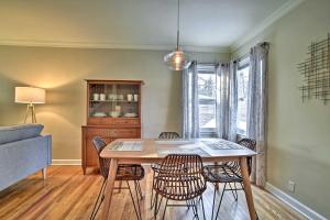 a dining room with a table and chairs at Townhome with Fast and New WiFi - Walk to Downtown! in Bozeman