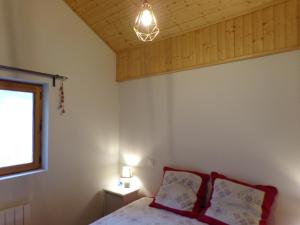 מיטה או מיטות בחדר ב-Chalet Le Telemark