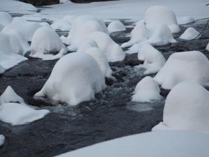 Vora Riu during the winter