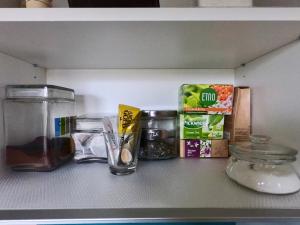 Kuchyň nebo kuchyňský kout v ubytování Smelte Studio Apartment