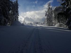 Chata Čerenka during the winter