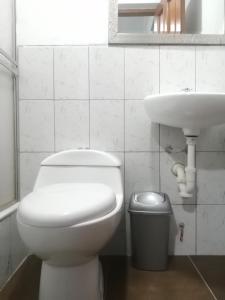 Koupelna v ubytování Kayva