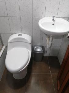 Koupelna v ubytování Kayva