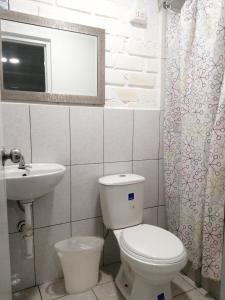 Koupelna v ubytování Kayva