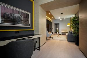 Posezení v ubytování Maccani Black Luxury Suites