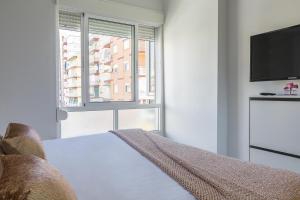 Postel nebo postele na pokoji v ubytování A&C Torre del mar -Málaga 2 Room + 23 fotografií