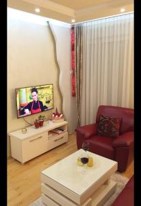 En TV eller et underholdningssystem på Apartman Boska Lux
