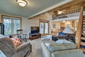 A seating area at Lakefront Home with Seasonal Dock - 2 mi to Skiing!