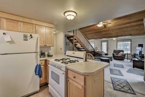 A kitchen or kitchenette at Lakefront Home with Seasonal Dock - 2 mi to Skiing!