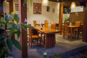 Restaurace v ubytování Abimana Ubud