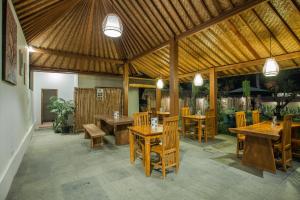 Restaurace v ubytování Abimana Ubud