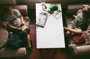 Posezení v ubytování Xu Li Traveling Hotel Chengdu T aikoo Li Chunxi Road Branch