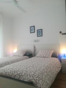 Posteľ alebo postele v izbe v ubytovaní Apartment IBIZA STYLE