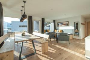 O zonă de relaxare la Appartement Auszeit Eben +26 fotografii