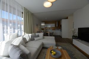 Kuchyň nebo kuchyňský kout v ubytování Apartman D304