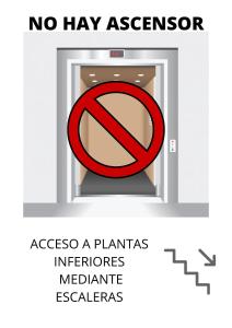 a no hay escape sign in a door at Hotel Rural Porta Coeli - Dehesa Santa Lucía in San Martín del Castañar