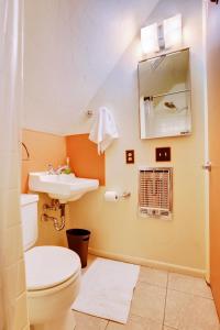 a bathroom with a toilet and a sink at 2 Mi to Slopes Mtn-View Breckenridge Getaway! in Breckenridge +22 photos