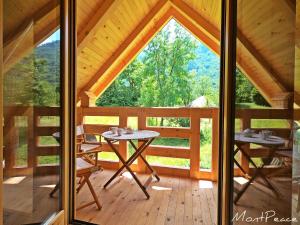 Balkón nebo terasa v ubytování Mountain Lodge Mont Peace