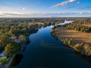an aerial view of the allegheny river at Discovery Parks - Forster in Tuncurry
