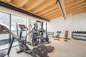 Fitness centrum a/nebo fitness zařízení v ubytování Suites Nauders by mein Almhof Superior