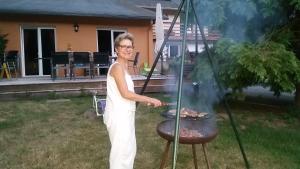 Gril dostupný pro hosty v prázdninového domu
