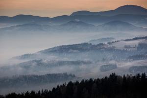 Pokrajina v okolici počitniške hiške
